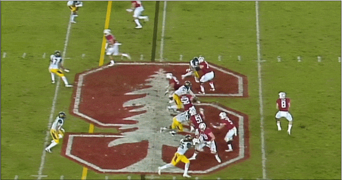 Christian McCaffrey Screen vs. Cal