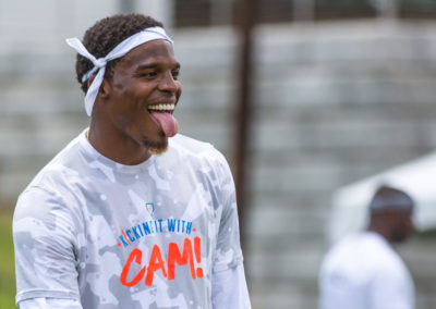 Cam Newton Kicking It With Cam