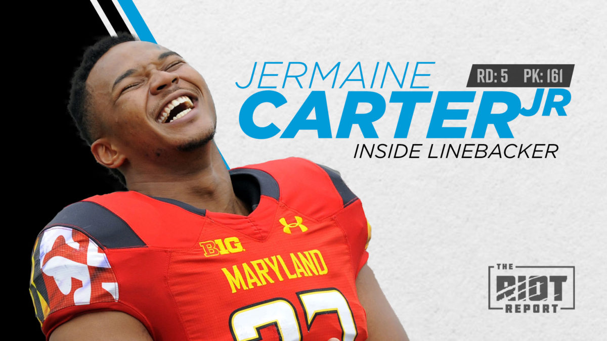 The Panthers Draft Jermaine Carter, Linebacker, In The Fifth Round