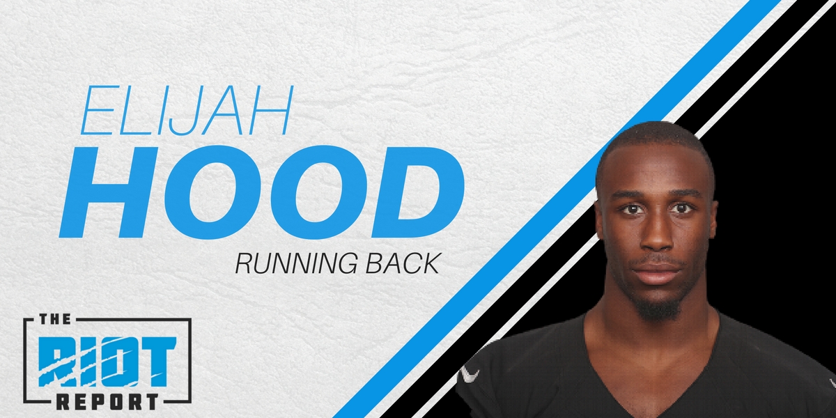 Panthers Add Another Running Back: Claiming Former Charlottean and Tar Heel Elijah Hood Off Waivers