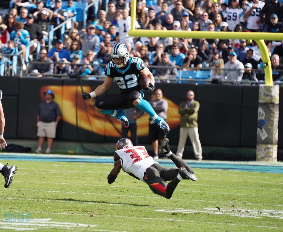 Newton, McCaffrey lead Panthers past Bucs, 42-28