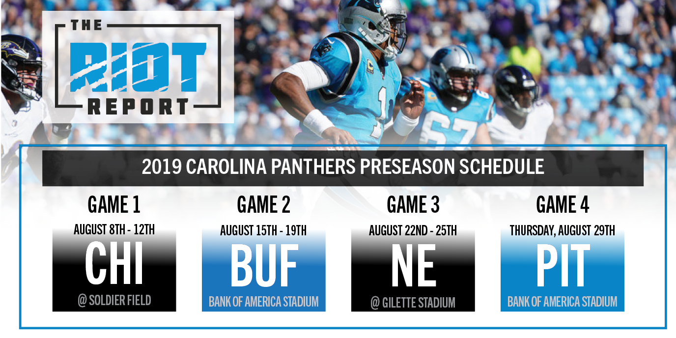 Panthers Release Preseason Schedule The Riot Report