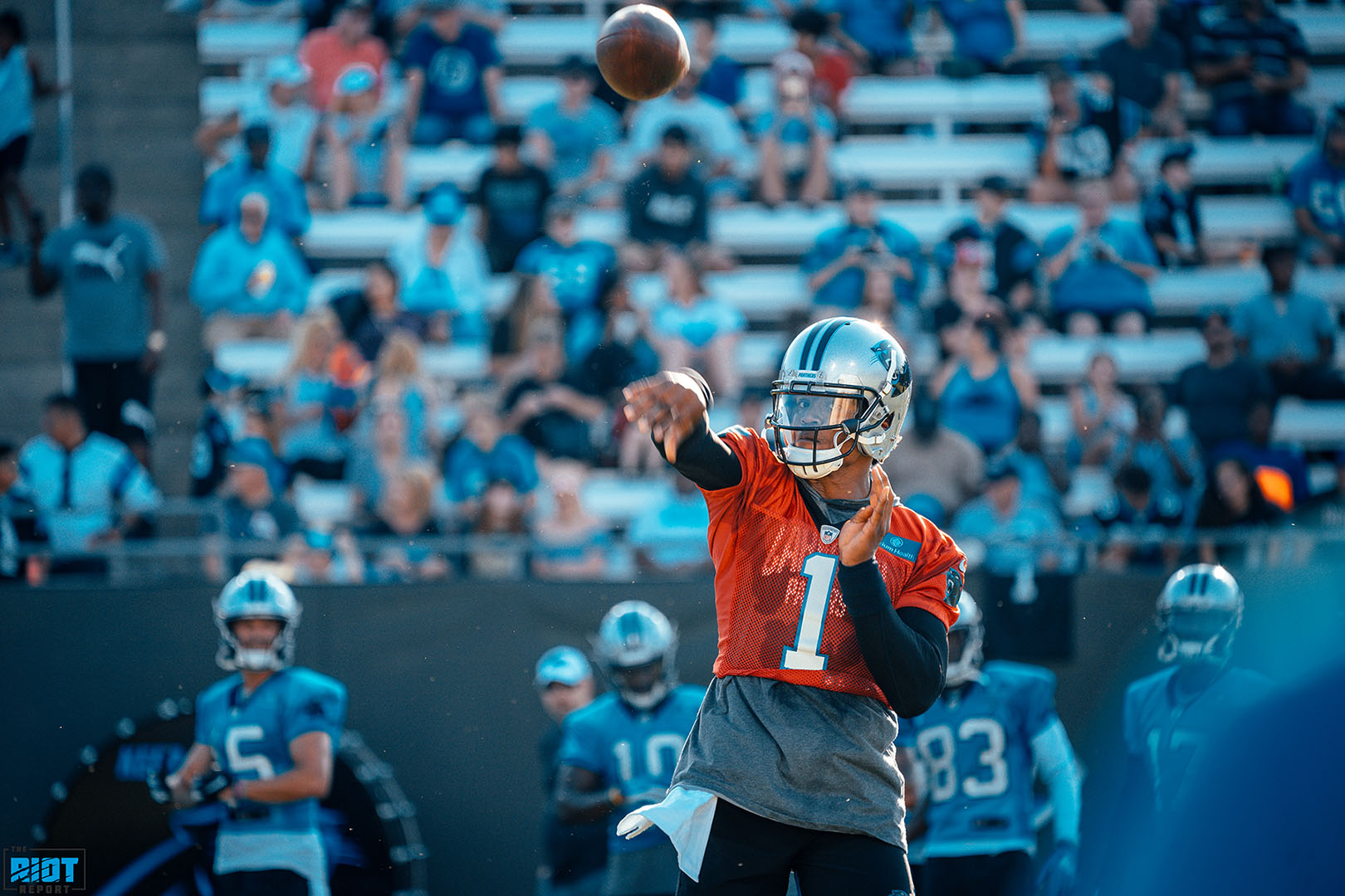 Cam Newton Throws With “No Limitations” At Panthers Training Camp