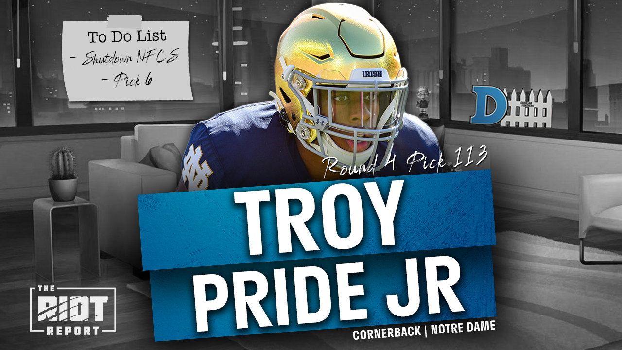 Carolina Panthers Take Notre Dame Football Cornerback Troy Pride