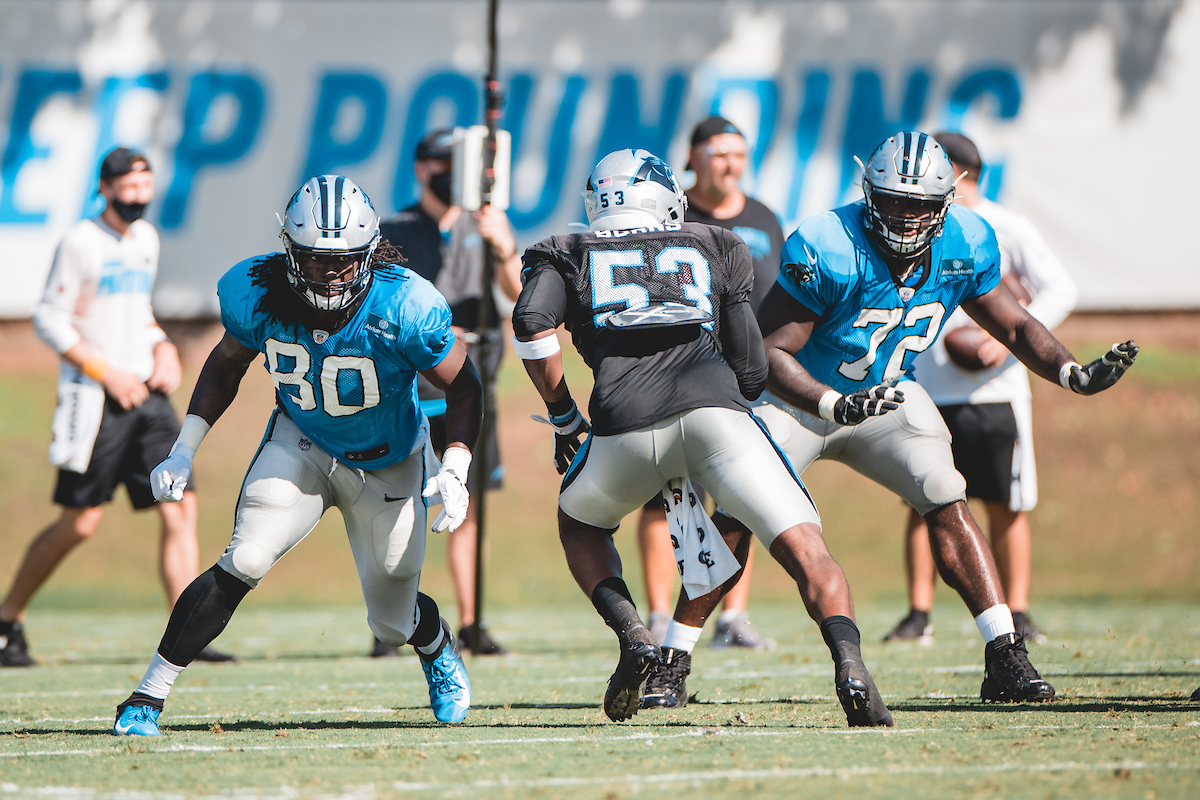 Carolina Panthers rookie lineman Taylor Moton eager for second chance