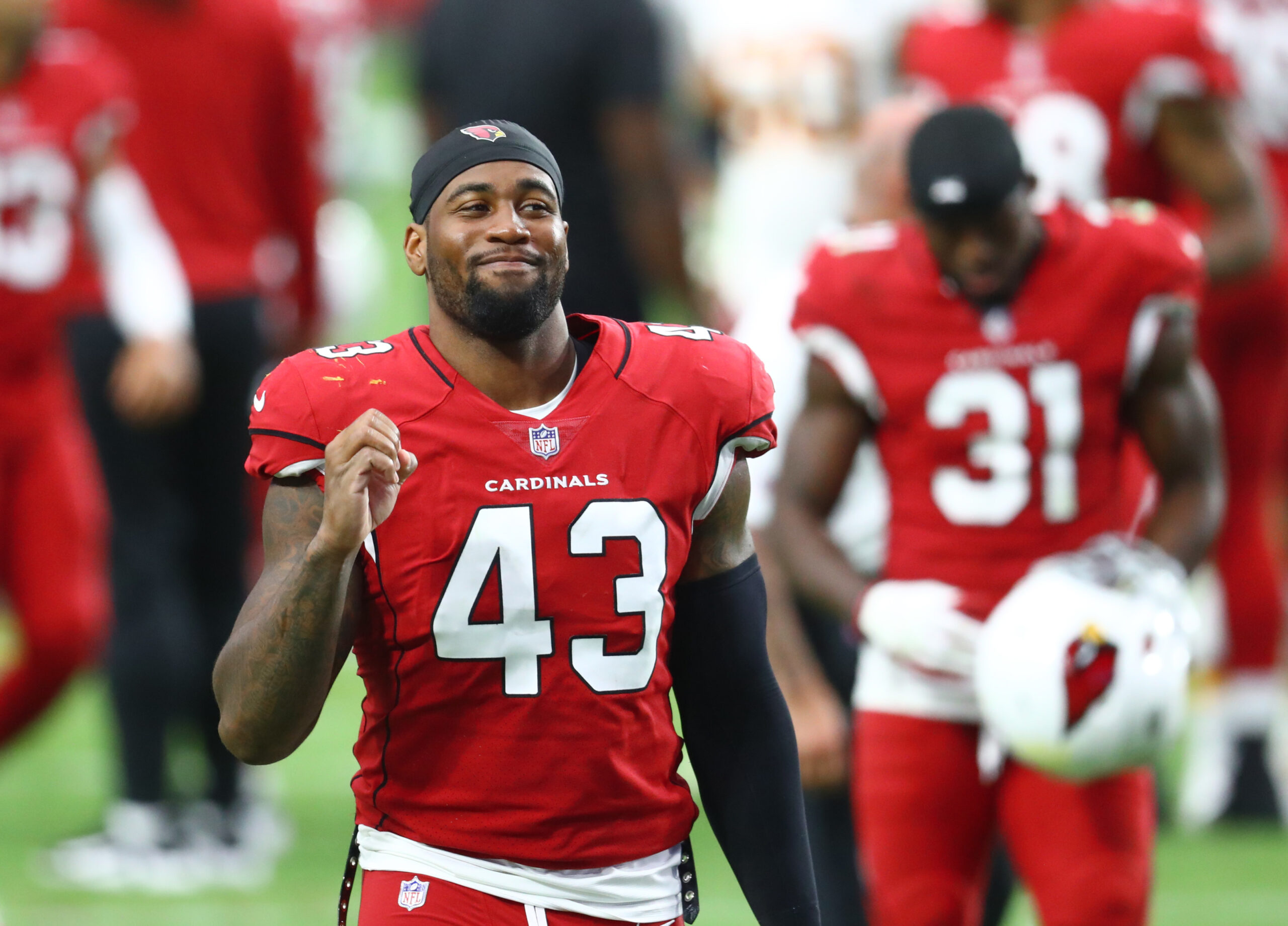 Arizona Cardinals outside linebacker Haason Reddick (43) lines up