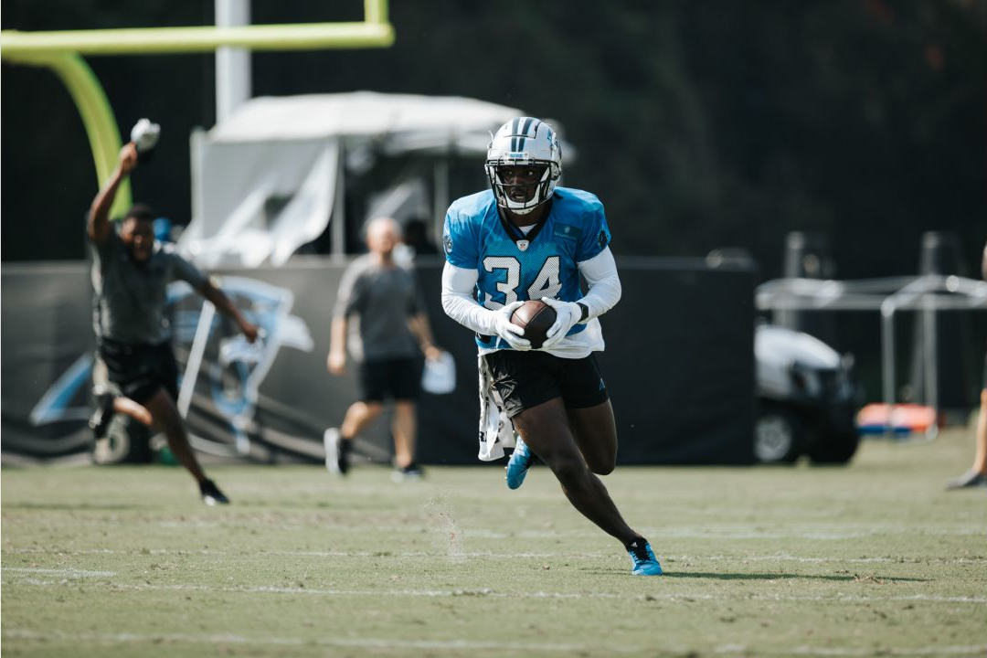 Carolina Panthers safety Sean Chandler during a NFL preseason