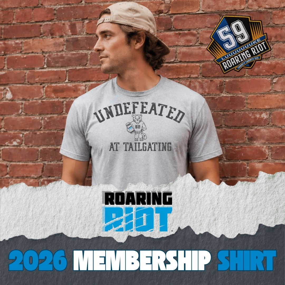 Your 2026 Roaring Riot Membership Shirt: Undefeated At Tailgating